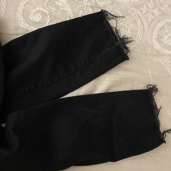 Rare MOTHER 
Looker Ankle Fray Distressed Jeans with Lightning Bolt (J2) - Picture 7 of 10